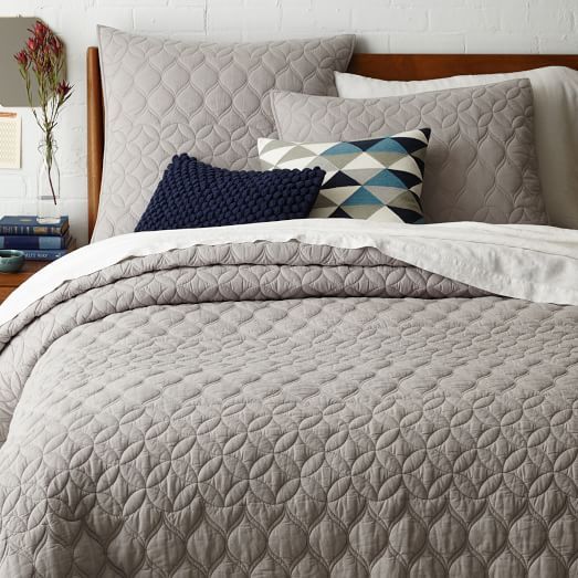 Grey Bed Spread beddings - Vigour Impex