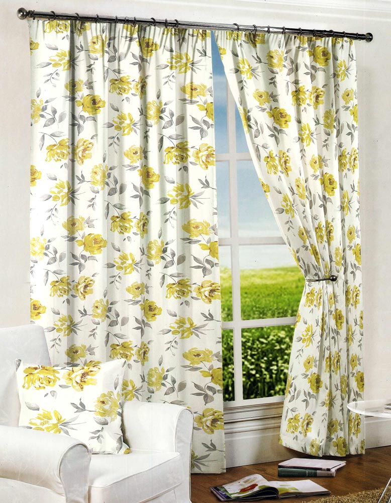White And Green Curtains Beddings - Vigour Impex