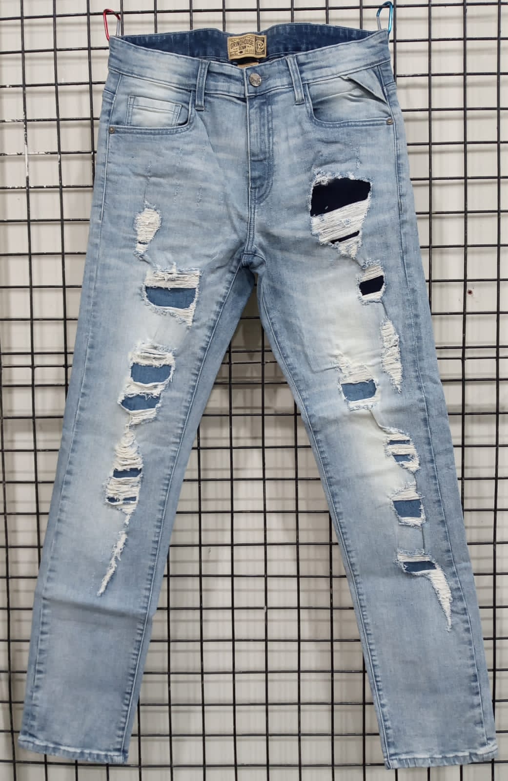 blue Denim Trousers Woven - Vigour Impex