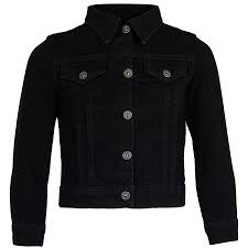 Black Denim Jackets Woven - Vigour Impex