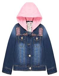 Blue Denim Jacket With Pink Hoodie - Vigour Impex