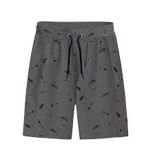 Black Cotton Printed Shorts - Vigour Impex