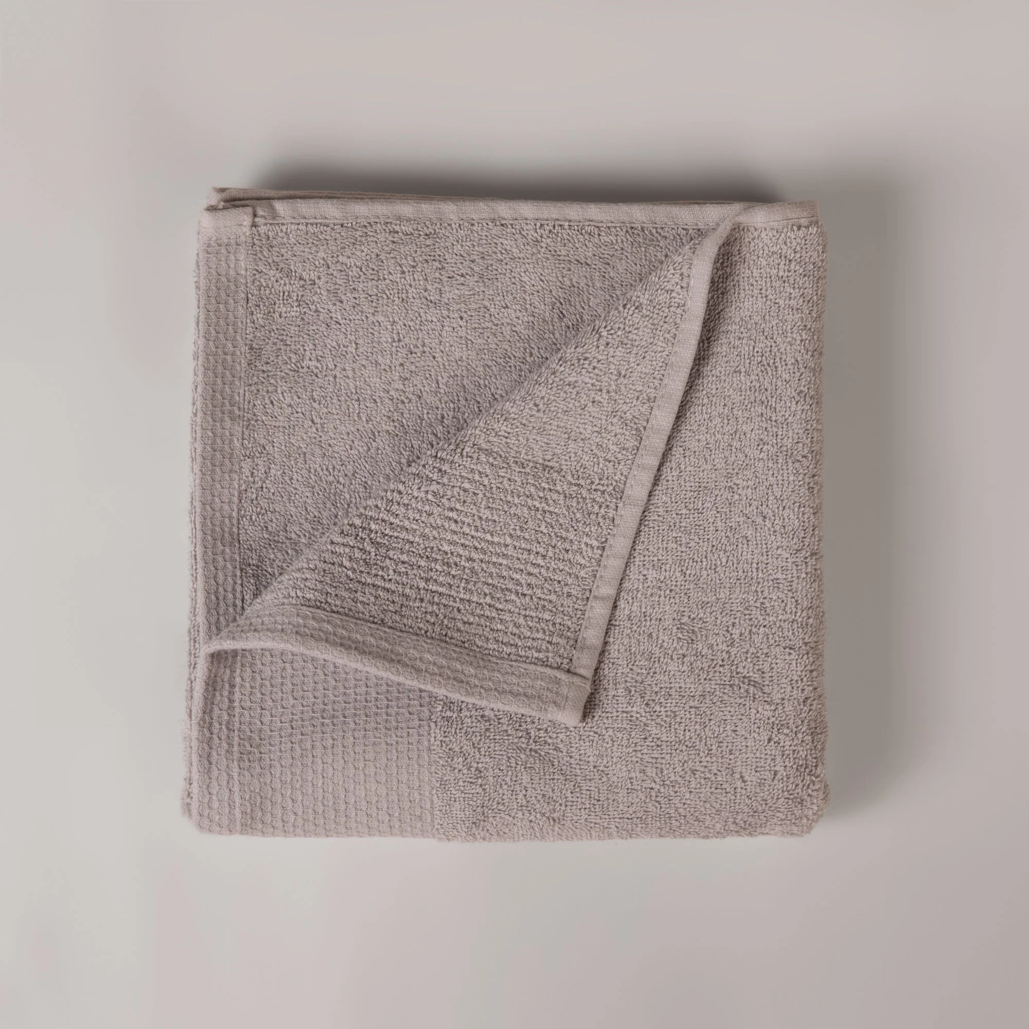 the linen company accessories hand light grey pentagonal hand towel - Vigour Impex
