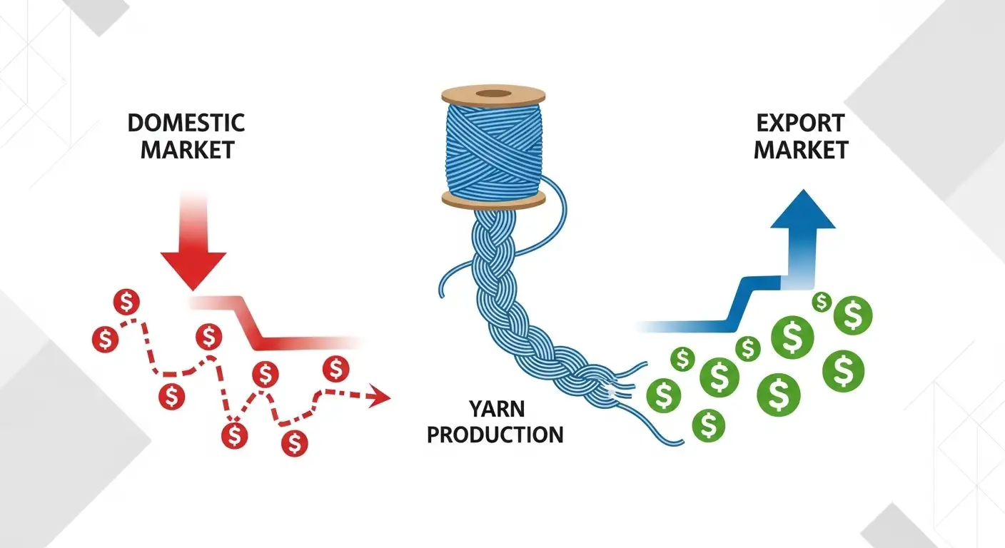 Export Yarn Creates Consistent Cash Flow When Domestic Markets Weaken